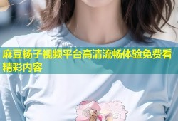 麻豆杨子视频平台高清流畅体验免费看精彩内容