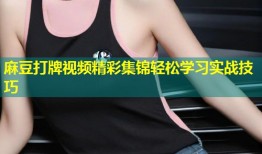 麻豆打牌视频精彩集锦轻松学习实战技巧