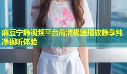 麻豆宁静视频平台高清极速播放静享纯净视听体验