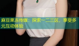 麻豆果冻传媒：探索一二三区，享受多元互动体验