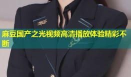 麻豆国产之光视频高清播放体验精彩不断